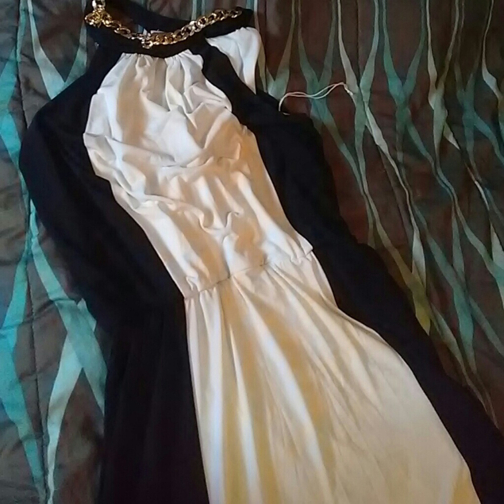 Very long flowing maxi dress