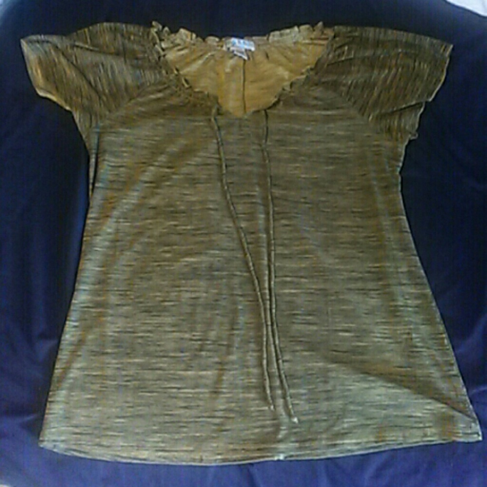 Vintage suzie gold & black tunic