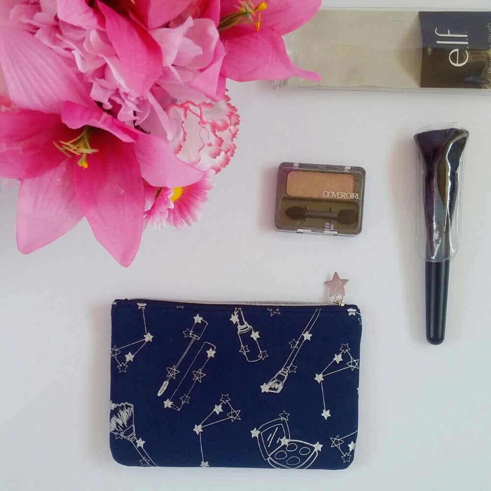 Bag, E.L.F. Brush and Free Covergirl