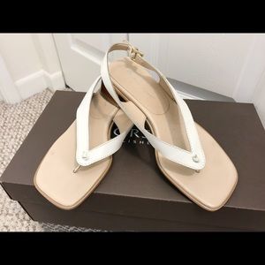 Etienne Aigner Leather Ankle Strap