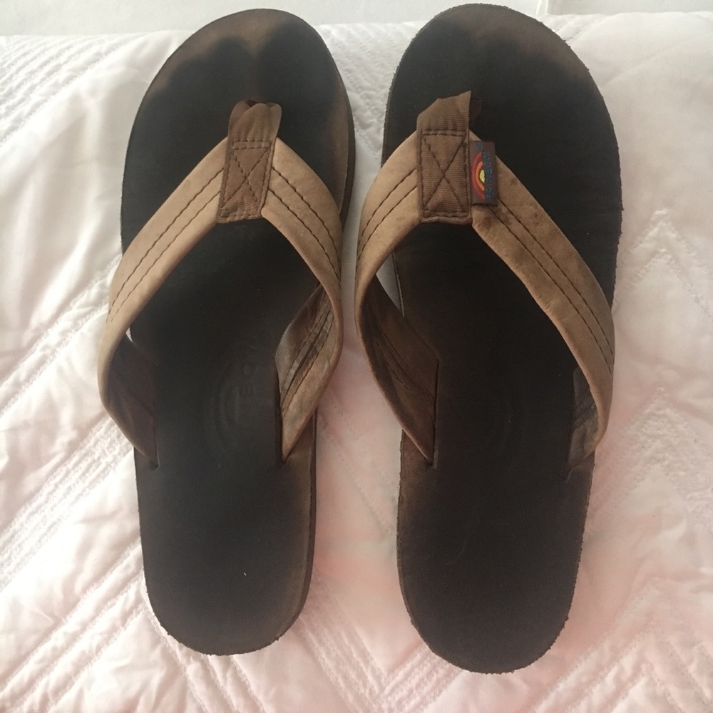 Rainbow Flip Flops