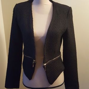 Black Zipper Blazer