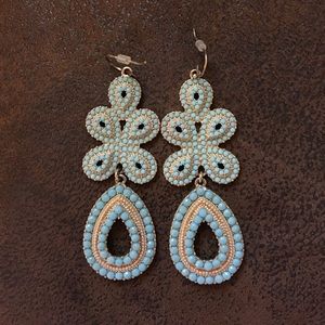 Stella and Dot turquoise earrings