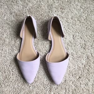 Pastel Lavender Pointed Flats