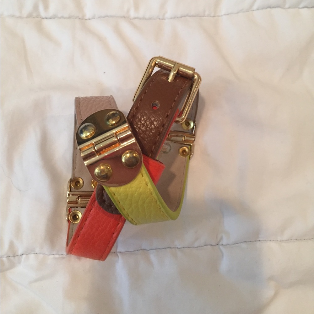 BCBG leather bracelet