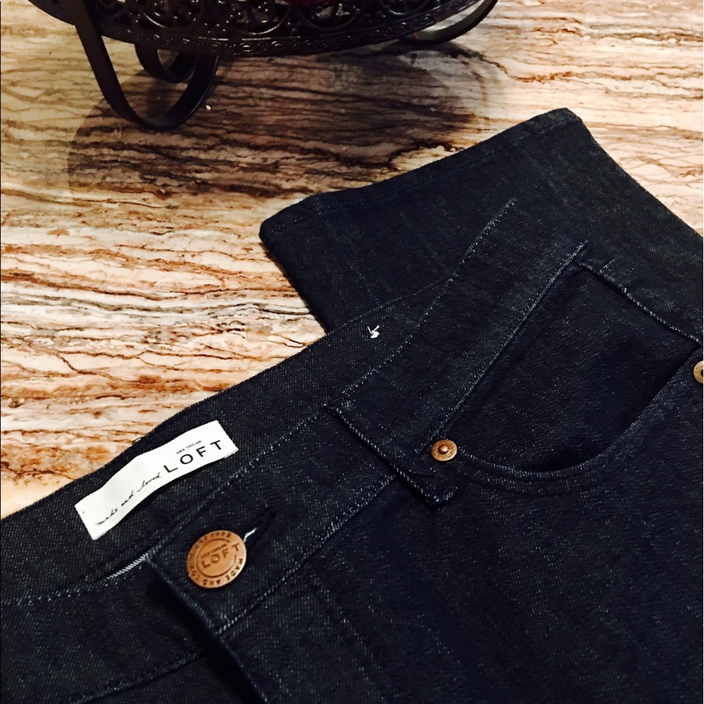 New Loft Denim Ankle Capris