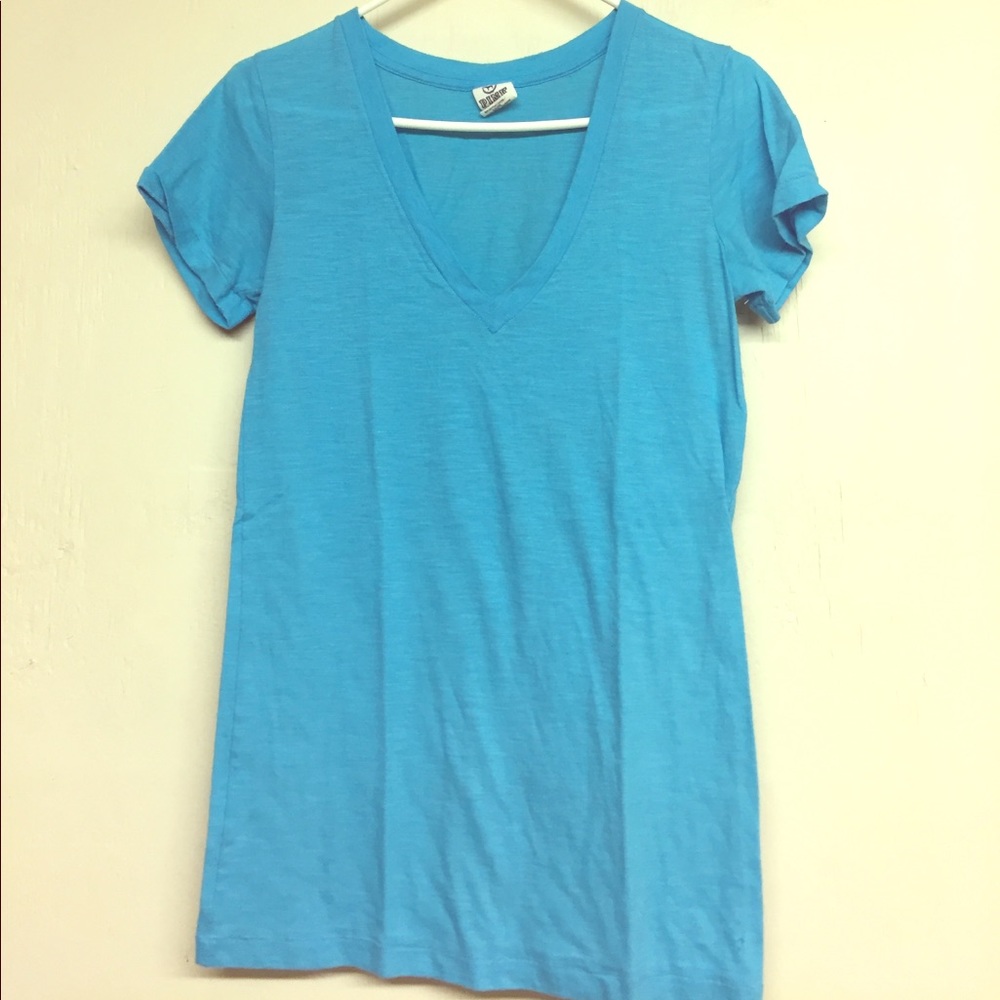 V-neck blue Victoria secret shirt