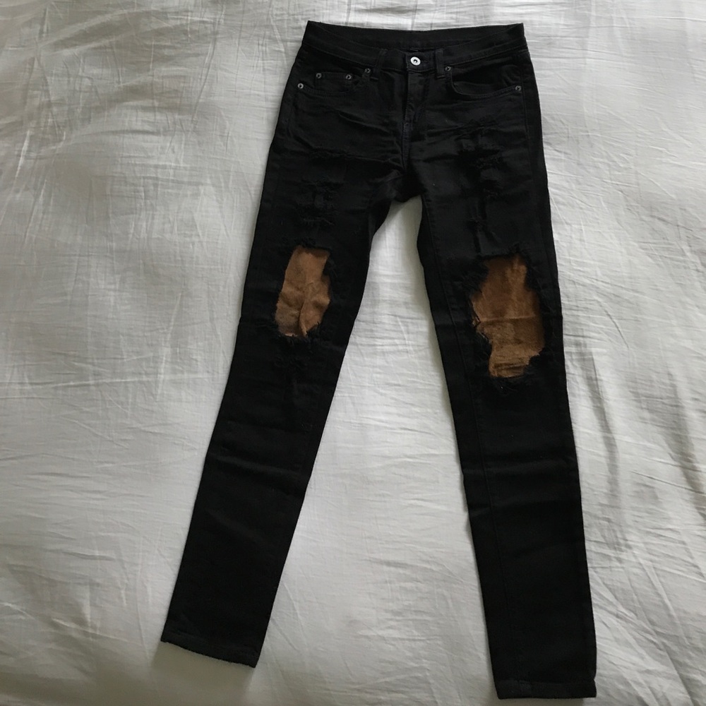 LF black carmar skinny jeans