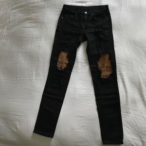 LF black carmar skinny jeans