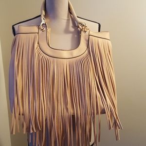 Tan Fringe Purse/Bag