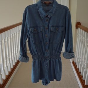 Denim Romper
