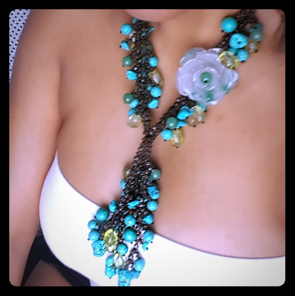 CUSTOM MADE SEMI PRECIOUS NECKLACE