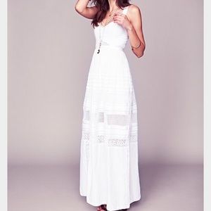 NWT Limited edition free people white maxi dress