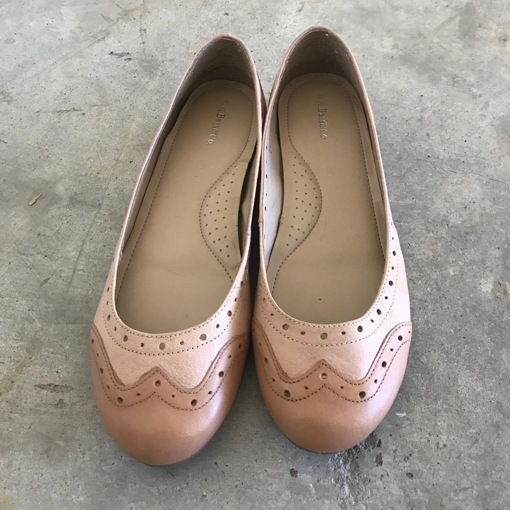 Oxford nude/beige flats