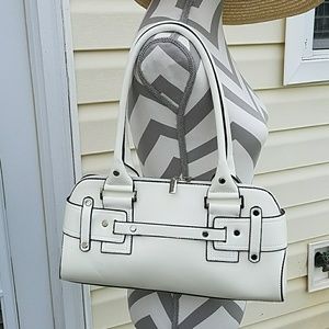 All white purse