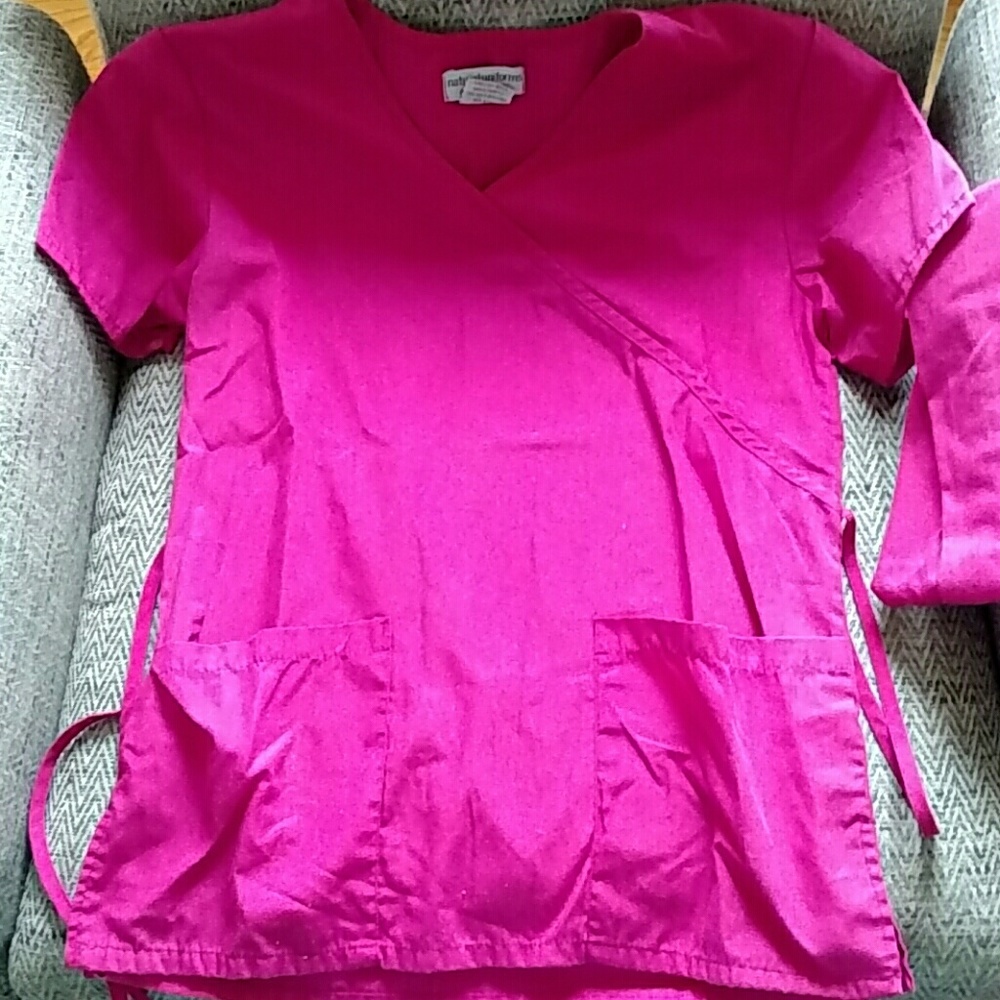 Pink scrub set