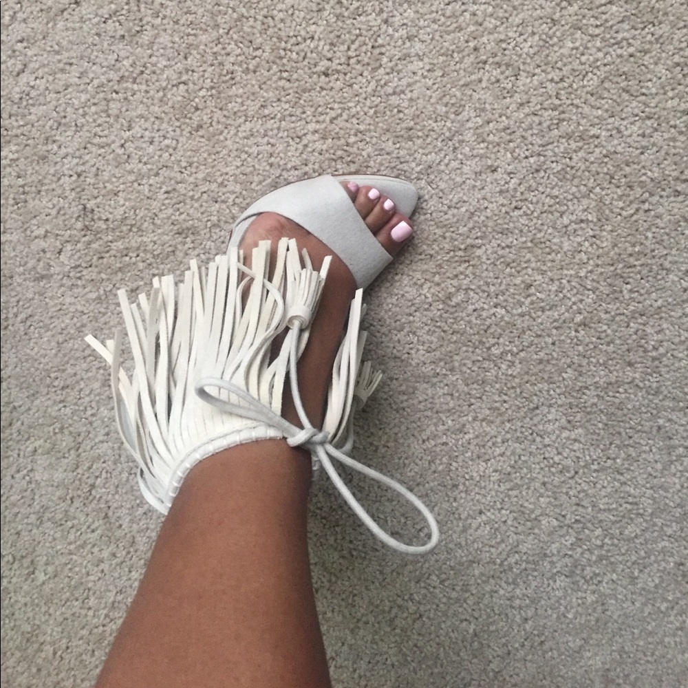 Zara fringed heels- sandals