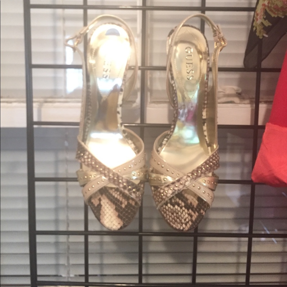 Guess WGADESINA swing back Snake skin Heel -s