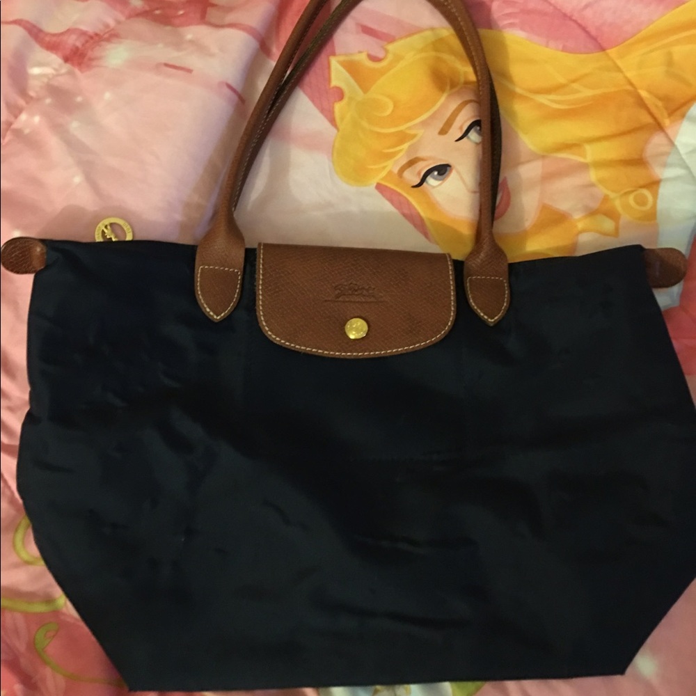 Longchamp small with long handle