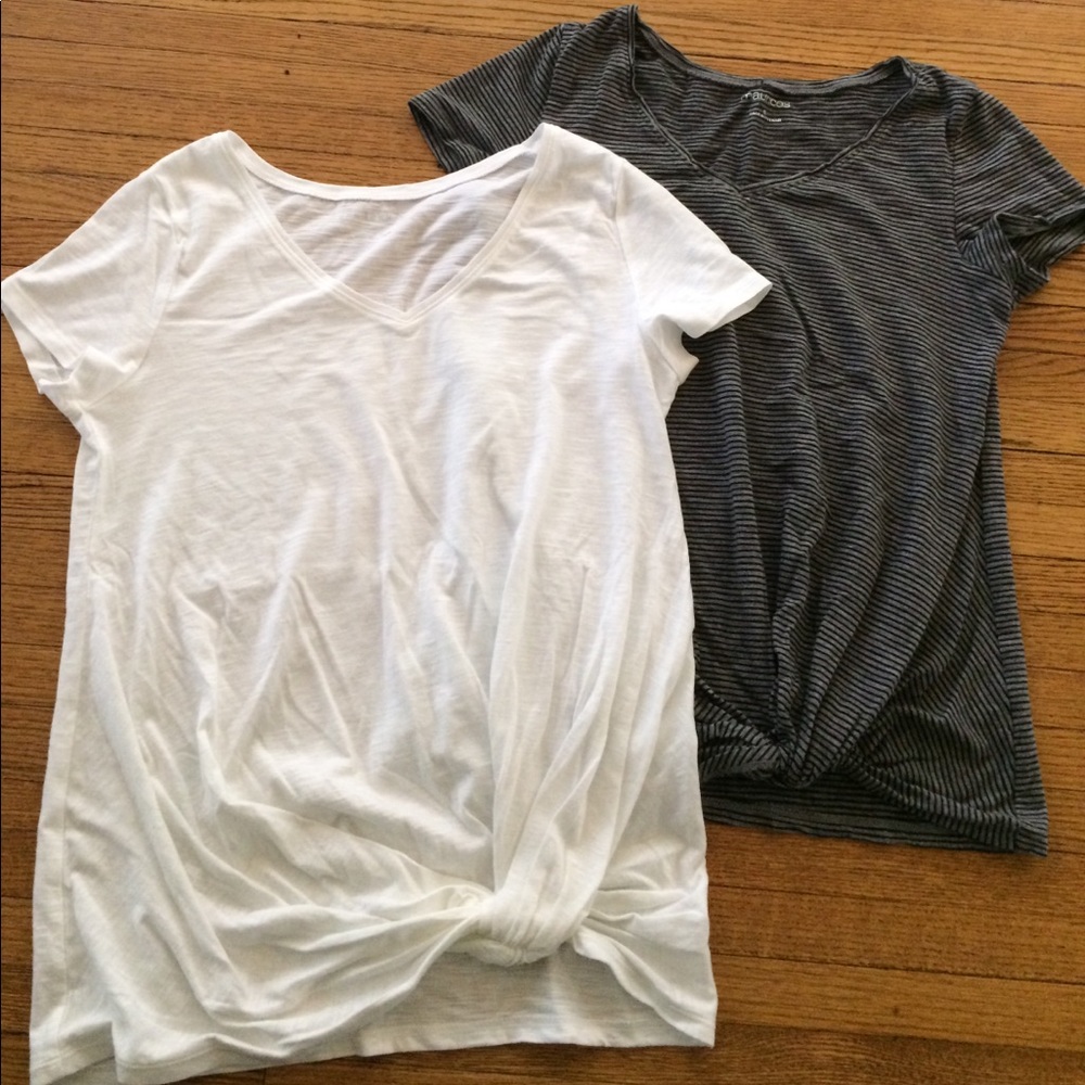 Two Maurice's knotted tees