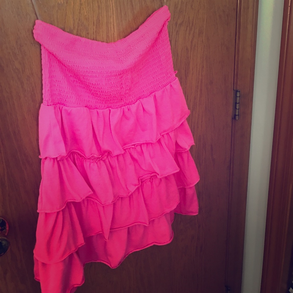 Vibrant Pink Ruffled Top