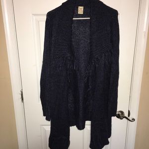 A navy fashion sweater