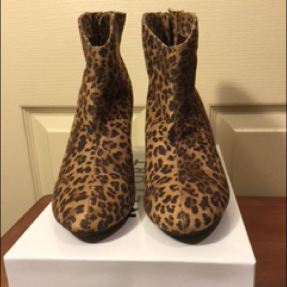 Leopard Print Booties