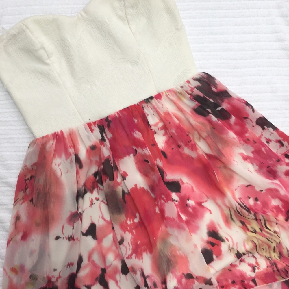 Floral High Low Dress