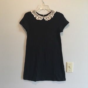 Black knit dress