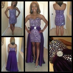 Formal purple dress