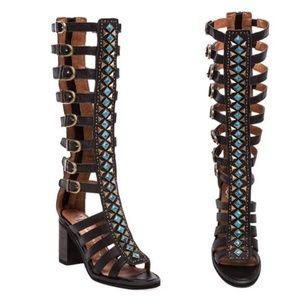 Jeffrey Campbell Badu Embellished Gladiator Sandal