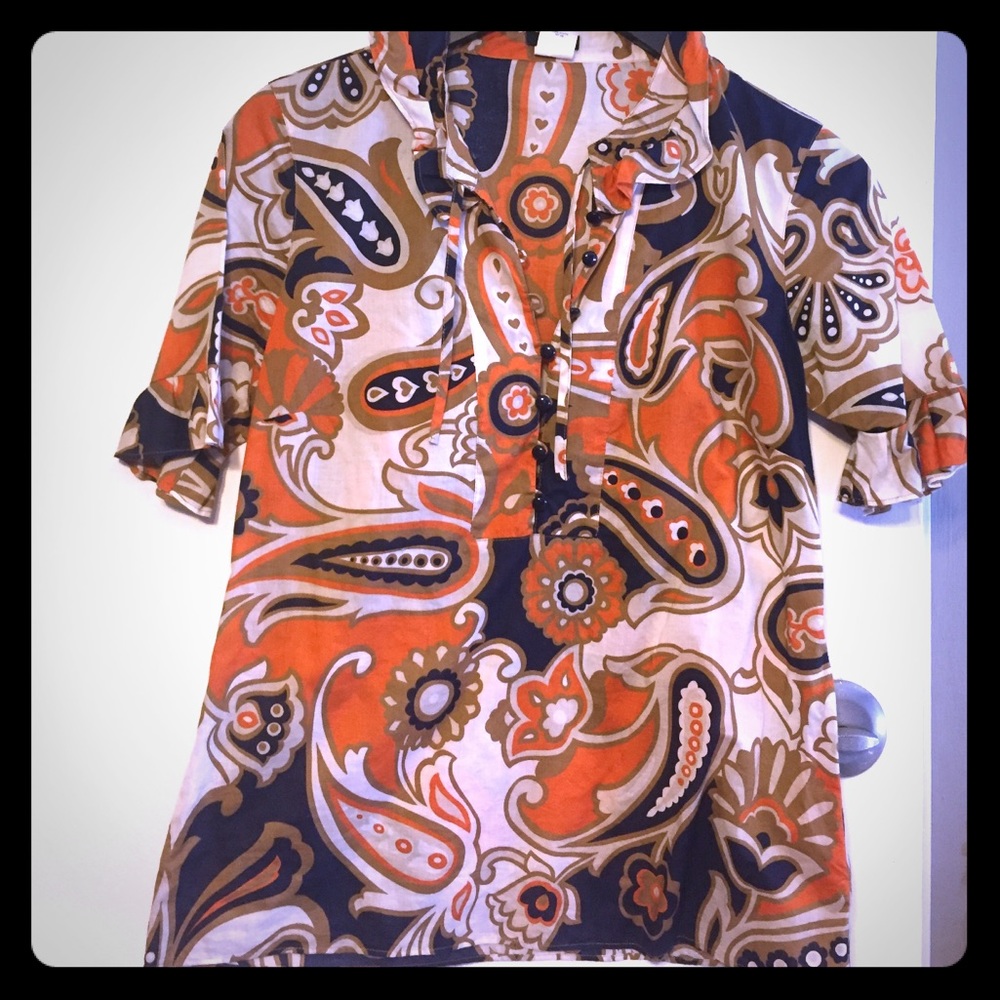 J.Crew paisley print blouse