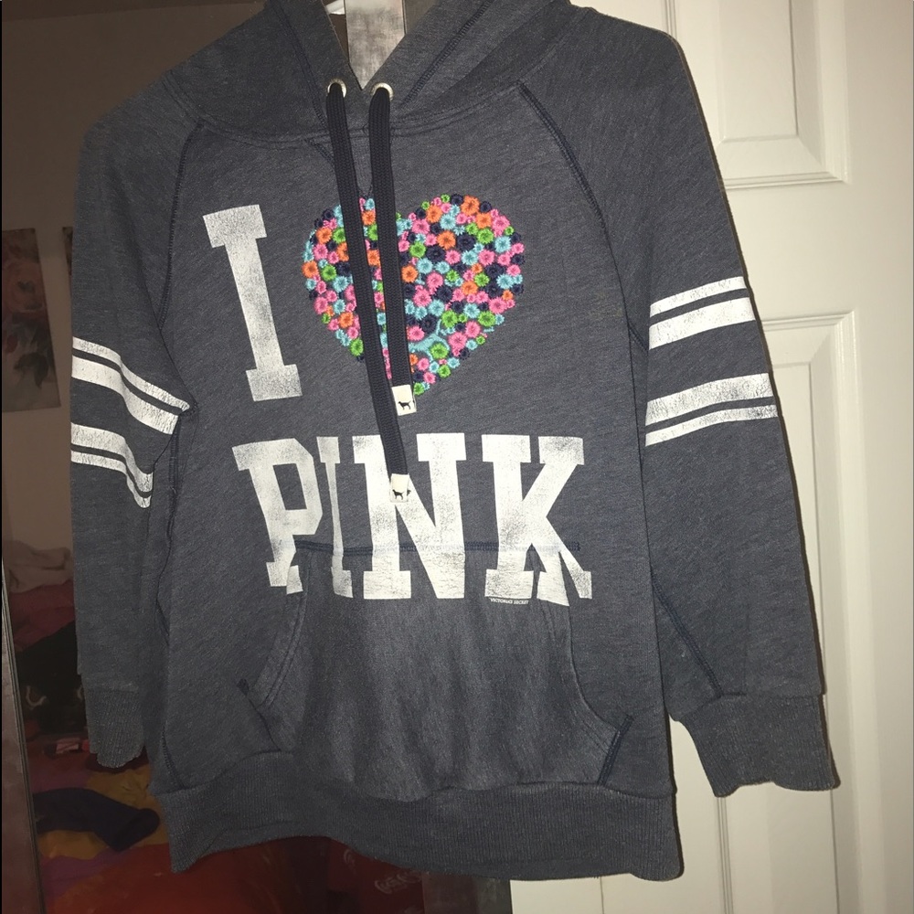 3/4 Arm length PINK hoodie!