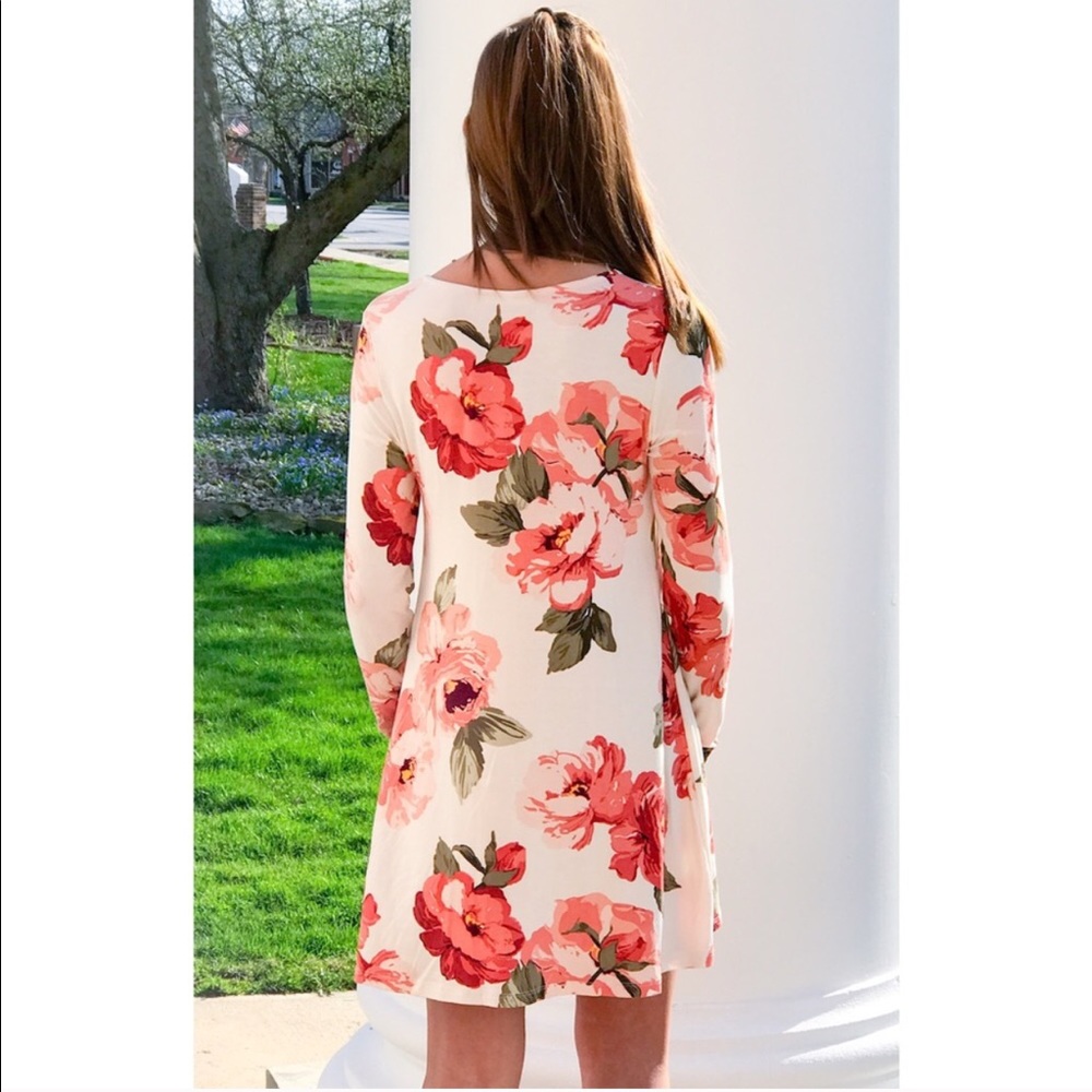 LAST ONE SALE! 🌸Floral Tunic Slip Dress - Picture 2 of 6