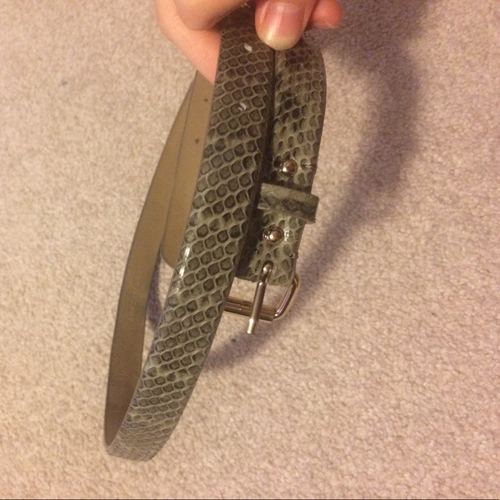 Ann Taylor Snake Skin Genuine Leather Belt