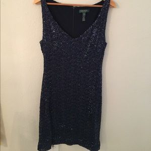 Ralph Lauren Evening Sequin Dress