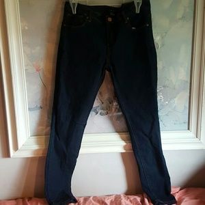 Forever 21 skinny low rise dark  blue jeans