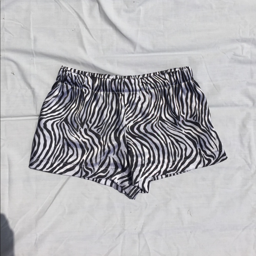 Hand sewn silk pajama shorts