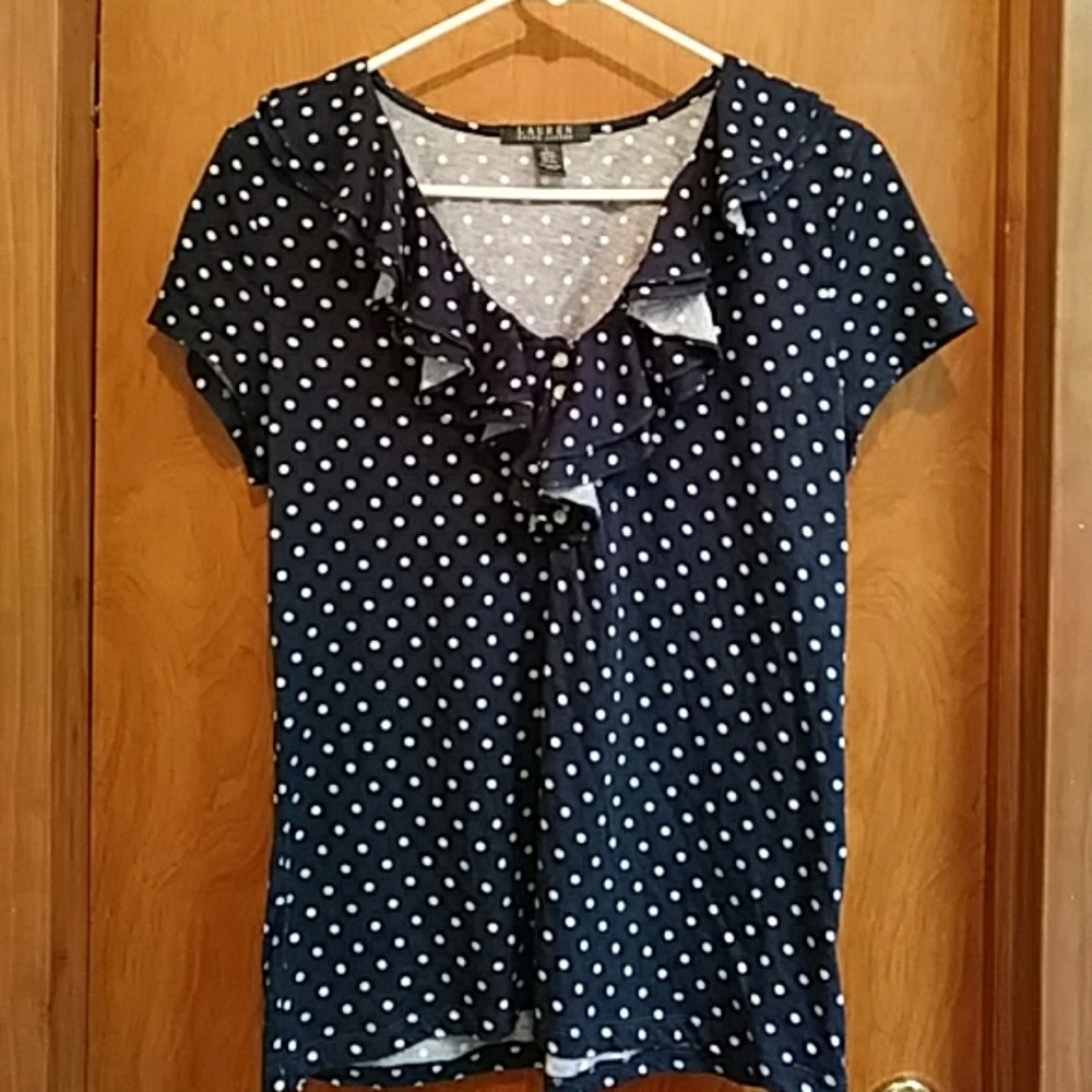 Ralph Lauren polka dot shirt
