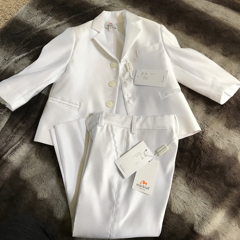 White suit, formal .