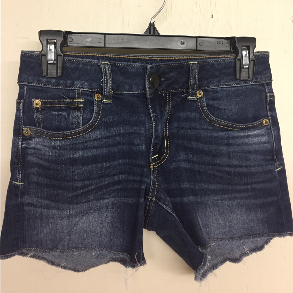 Junior blue jean shorts