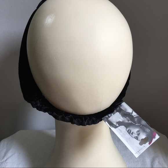 NEW Black Velvet Twist Stretch Headband - Picture 3 of 4