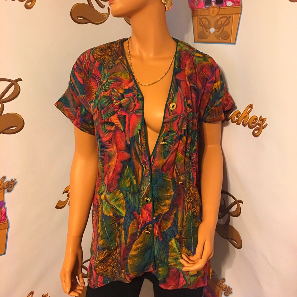 Paradise cove silk blouse