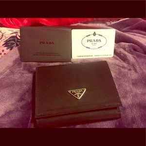 Black Prada TESSUTO NERO wallet - NWT still in box