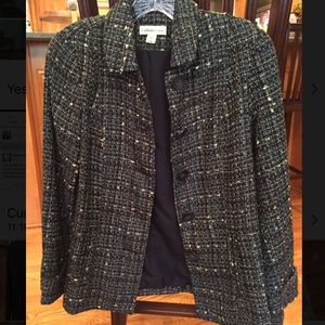 Button up tweed jacket
