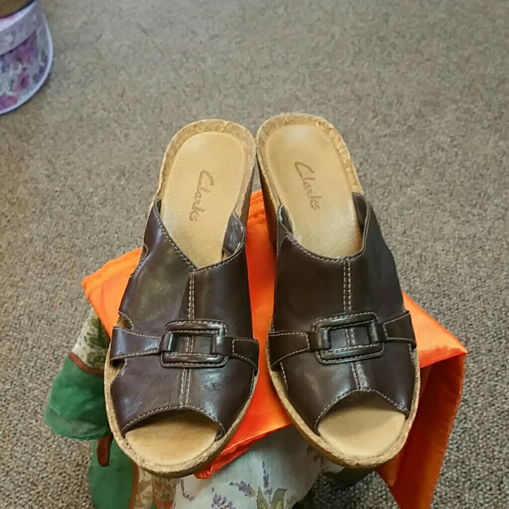 Clarks Wedge Sandals