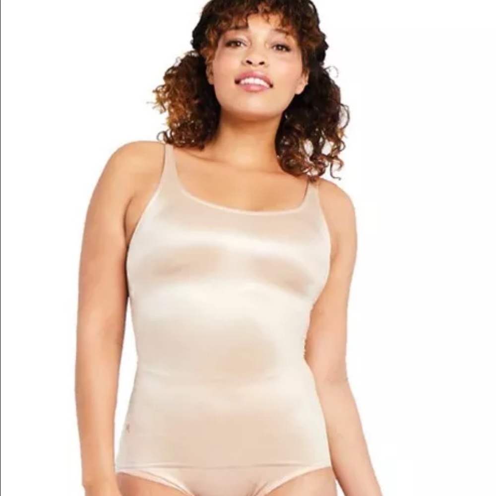 Ruby Ribbon Nude Cami Tank Top shapwear