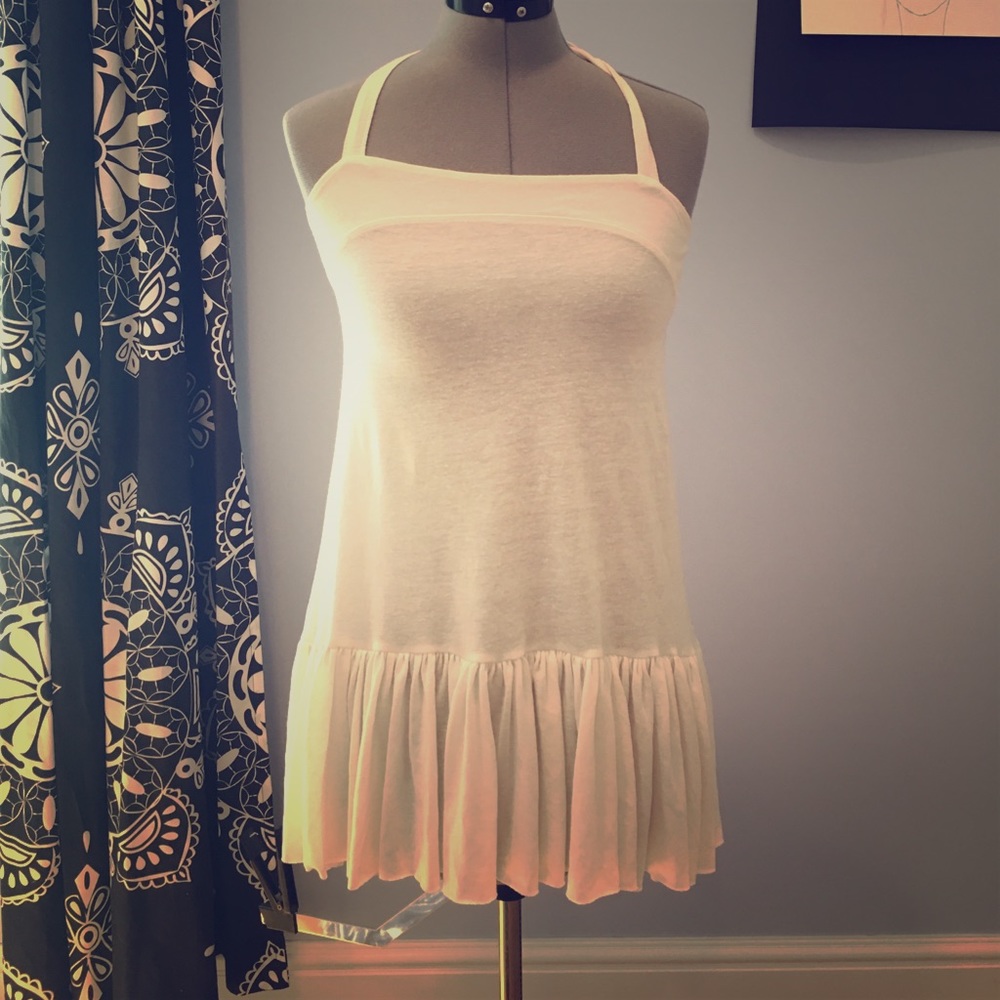 White Halter Tunic
