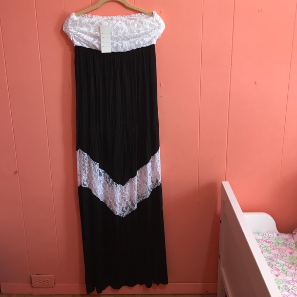 Lace Knit Maxi Dress Size L - Picture 3 of 3