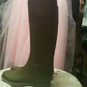 Tory Burch Riding Rain Boots